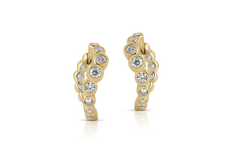 CLASSYANDFABULOUS Jewelry Creolen-Set ONDA DI LUSSO - Petite Hoops - 14k Gold Vermeil von CLASSYANDFABULOUS Jewelry