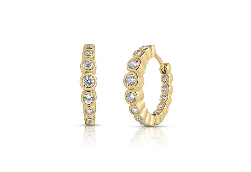 CLASSYANDFABULOUS Jewelry Creolen-Set OSEANA Hoops - 14k Gold Vermeil von CLASSYANDFABULOUS Jewelry