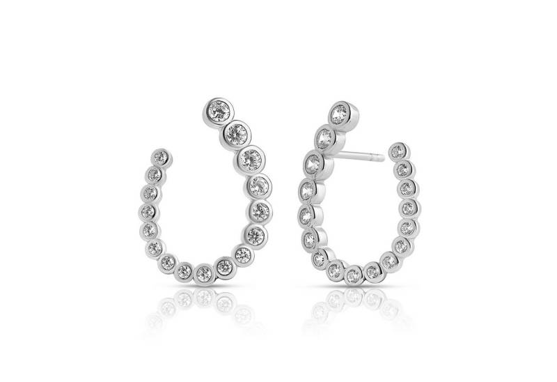 CLASSYANDFABULOUS Jewelry Ohrring-Set OSEANA-Ouvert Earrings - 925 Sterling Silber rhodiniert von CLASSYANDFABULOUS Jewelry