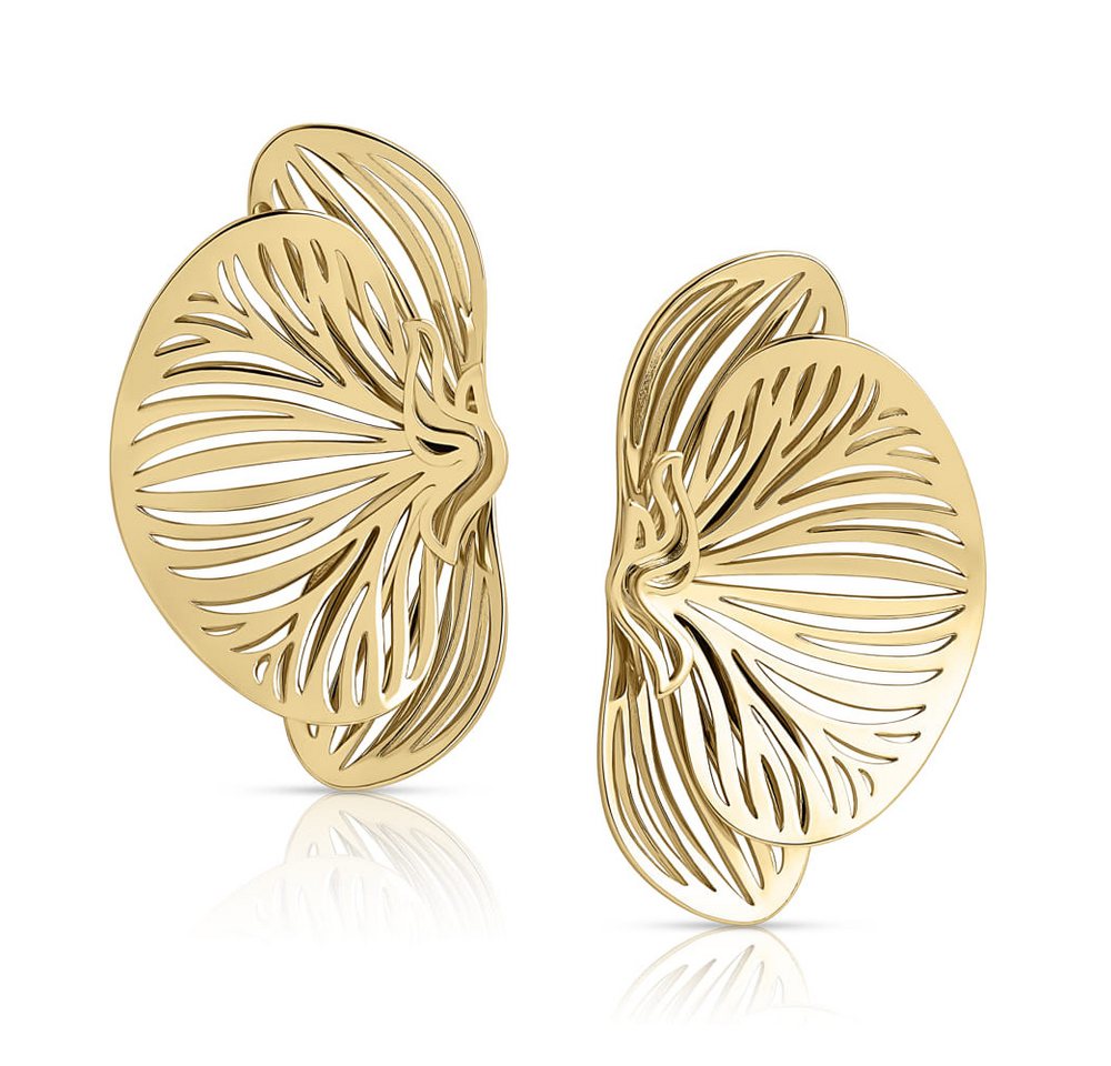 CLASSYANDFABULOUS Jewelry Ohrring-Set Orchid Oversize Earrings - Gold von CLASSYANDFABULOUS Jewelry