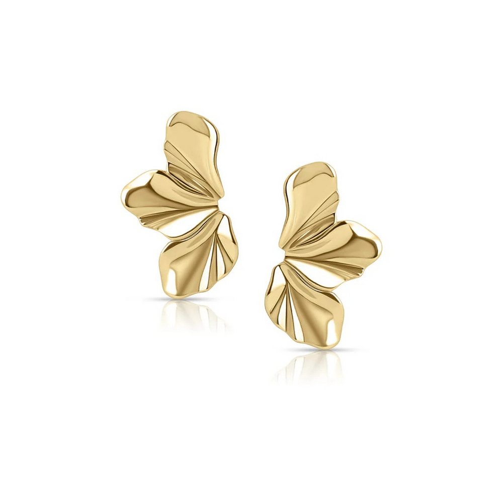 CLASSYANDFABULOUS Jewelry Ohrring-Set Sculptural Flow Earrings - Gold von CLASSYANDFABULOUS Jewelry
