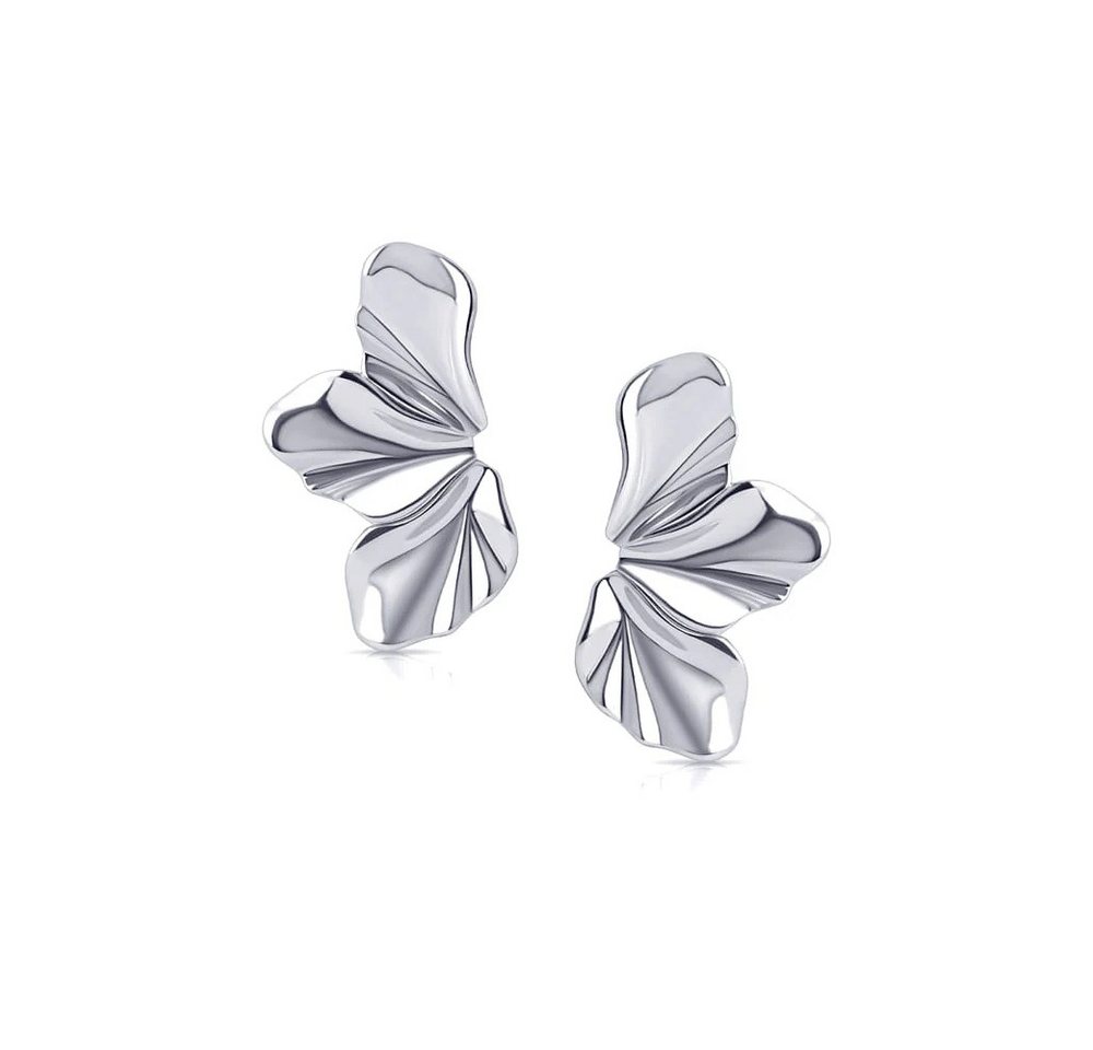 CLASSYANDFABULOUS Jewelry Ohrring-Set Sculptural Flow Earrings - Silber von CLASSYANDFABULOUS Jewelry
