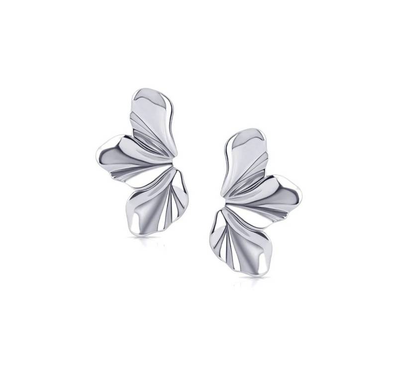 CLASSYANDFABULOUS Jewelry Ohrring-Set Sculptural Flow Earrings - Silber von CLASSYANDFABULOUS Jewelry