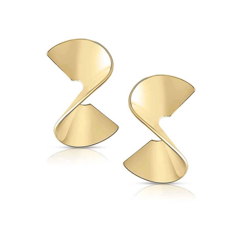 CLASSYANDFABULOUS Jewelry Ohrring-Set Sculptural Twist Earrings - Gold von CLASSYANDFABULOUS Jewelry