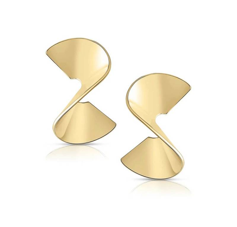 CLASSYANDFABULOUS Jewelry Ohrring-Set Sculptural Twist Earrings - Gold von CLASSYANDFABULOUS Jewelry