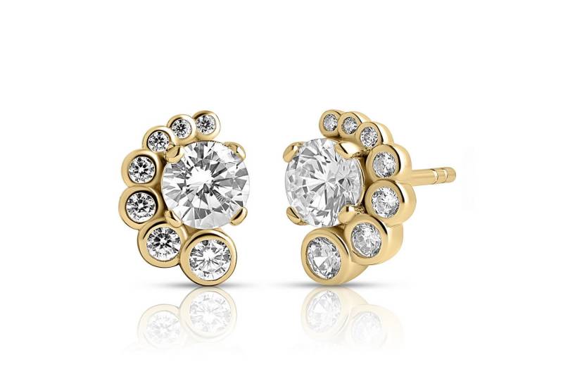 CLASSYANDFABULOUS Jewelry Ohrstecker-Set OSEANA Studs - 14k Gold Vermeil von CLASSYANDFABULOUS Jewelry