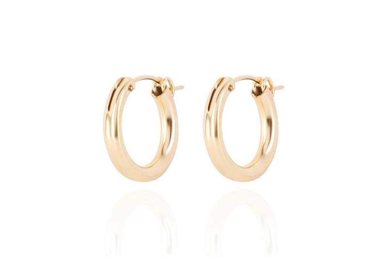CLASSYANDFABULOUS Jewelry Paar Creolen Small Classy Hoops - 14k Gold filled von CLASSYANDFABULOUS Jewelry