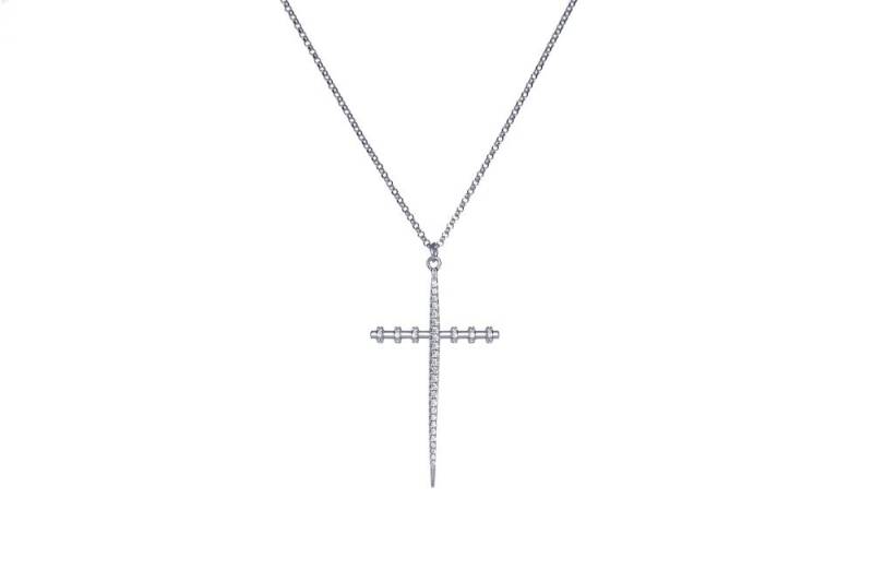 Alix - The Exclusive Gm Cross Hoops Chain Silber von CLASSYANDFBULOUS