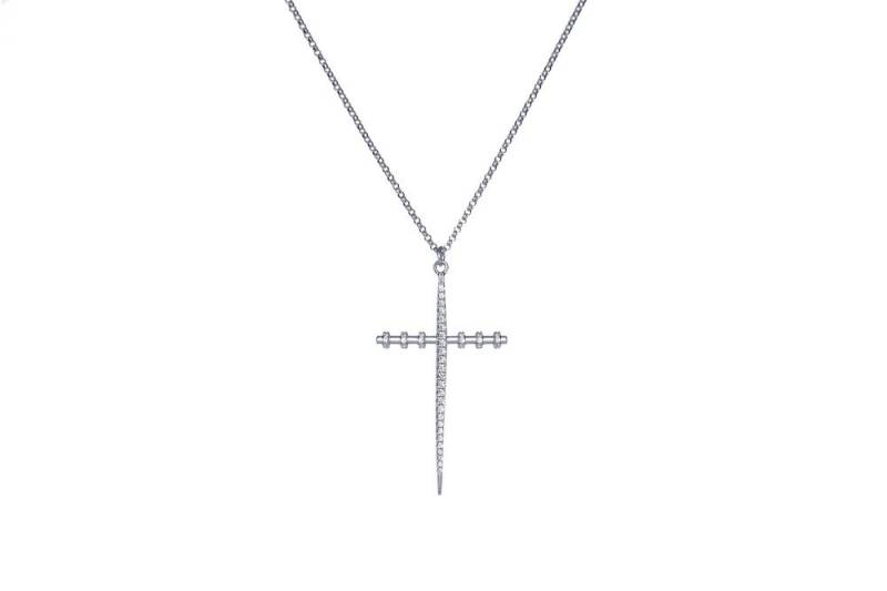 Alix - The Exclusive Gm Cross Hoops Chain Silber von CLASSYANDFBULOUS