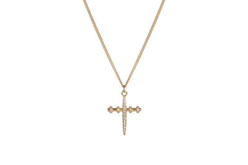 Alix - The Exclusive Pm Cross Hoops Chain Gold von CLASSYANDFBULOUS