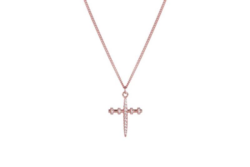 Alix - The Exclusive Pm Cross Hoops Chain Roségold von CLASSYANDFBULOUS