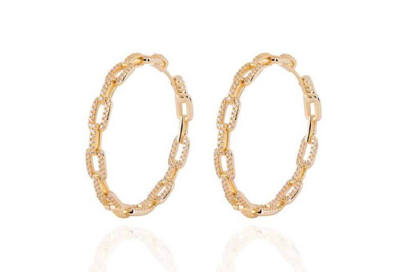 Daya 2In1 - The Big Inside/Outside Chain Hoops- Gold Daya 2In1 - The Big Inside/Outside Chain Hoops- Gold von CLASSYANDFBULOUS
