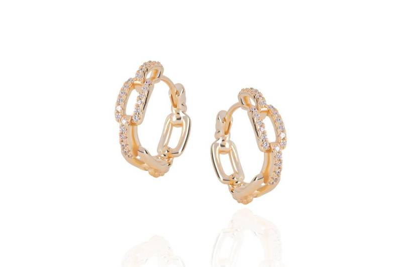 Daya 2In1 - The Small Chain Hoops- Gold von CLASSYANDFBULOUS