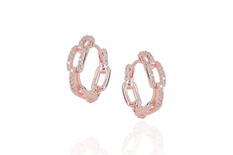 Daya 2In1 - The Small Chain Hoops- Roségold von CLASSYANDFBULOUS