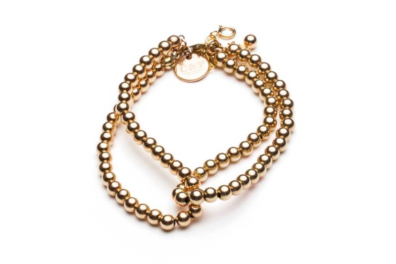 Kugelarmband Loop It Twice Mini Gold von CLASSYANDFBULOUS