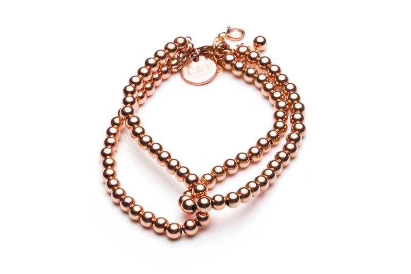 Kugelarmband Loop It Twice Mini Roségold von CLASSYANDFBULOUS