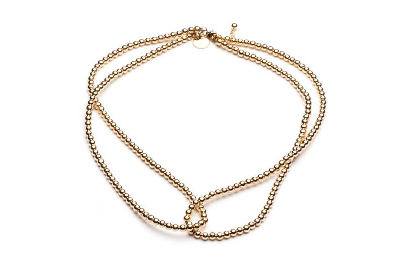 Kugelkette Loop It Twice 14K Gold Filled | 100x Real Gold Plated - No Tarnish von CLASSYANDFBULOUS