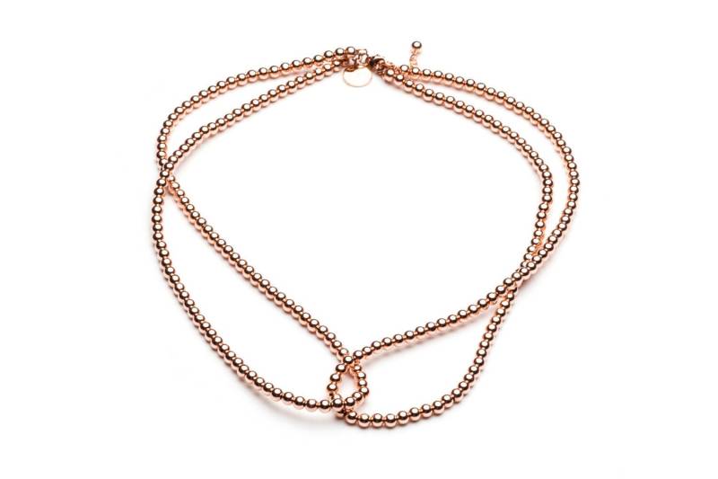Kugelkette Loop It Twice Mini Roségold von CLASSYANDFBULOUS