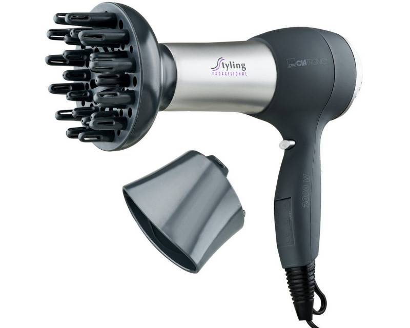 CLATRONIC Haartrockner HTD 3055, Haartrockner mit Diffusor und Formdüse, 2000W von CLATRONIC