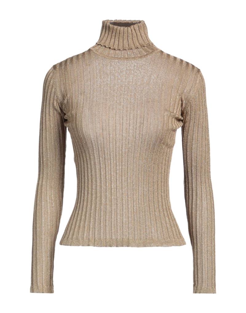 CLAUDIA CAMARLINGHI Rollkragenpullover Damen Khaki von CLAUDIA CAMARLINGHI