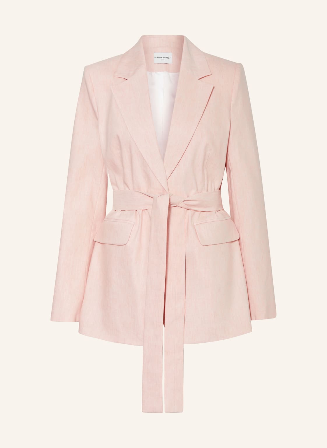 Claudie Pierlot Blazer Mit Leinen rosa von CLAUDIE PIERLOT