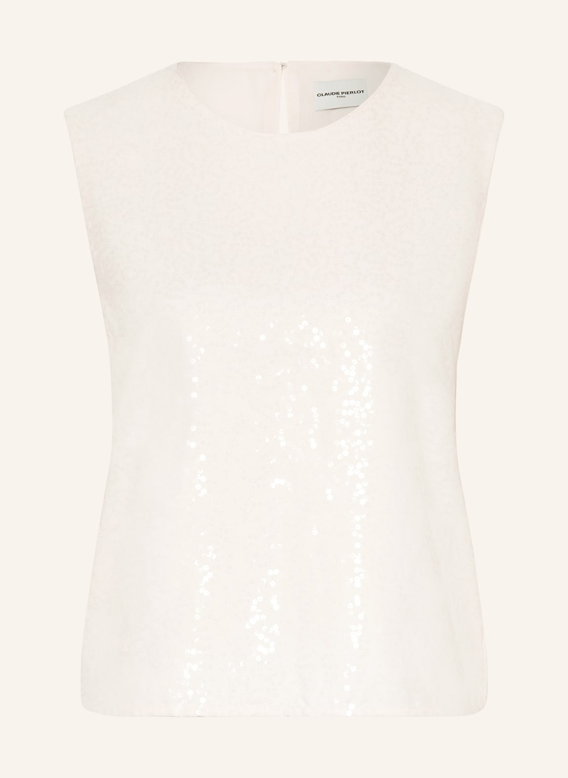 Claudie Pierlot Blusentop Mit Pailletten weiss von CLAUDIE PIERLOT