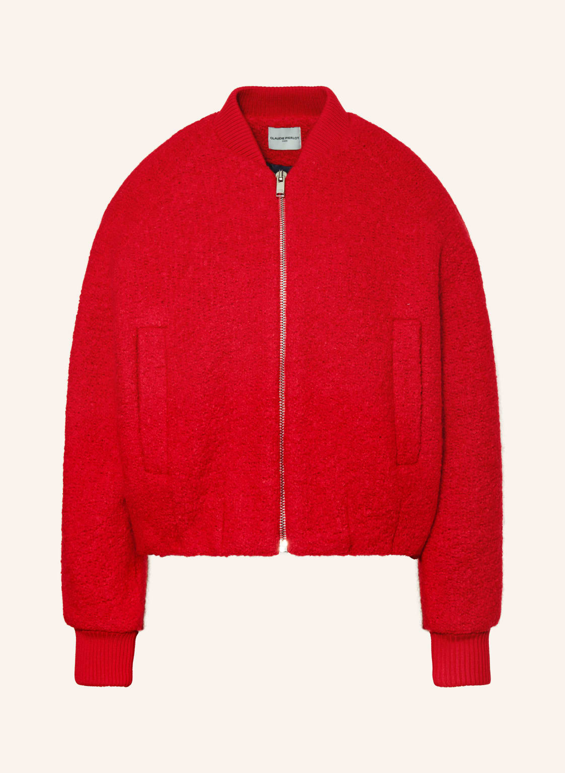 Claudie Pierlot Bouclé-Blouson rot von CLAUDIE PIERLOT