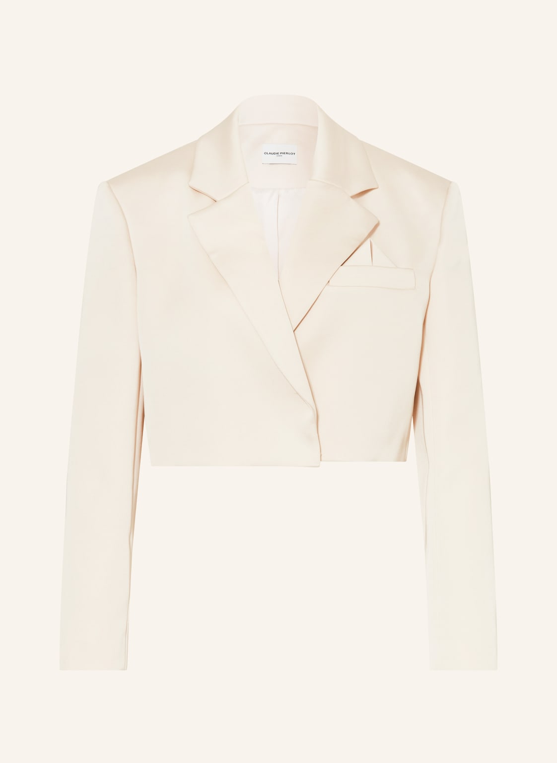 Claudie Pierlot Cropped-Blazer weiss von CLAUDIE PIERLOT