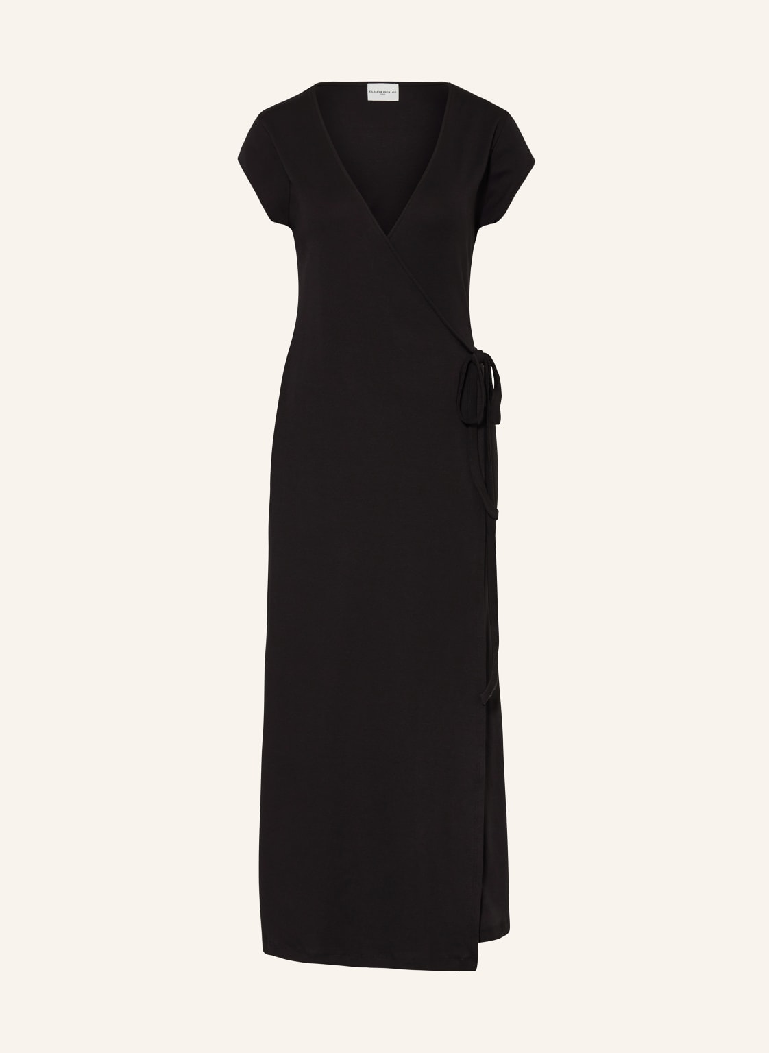 Claudie Pierlot Jerseykleid In Wickeloptik schwarz von CLAUDIE PIERLOT