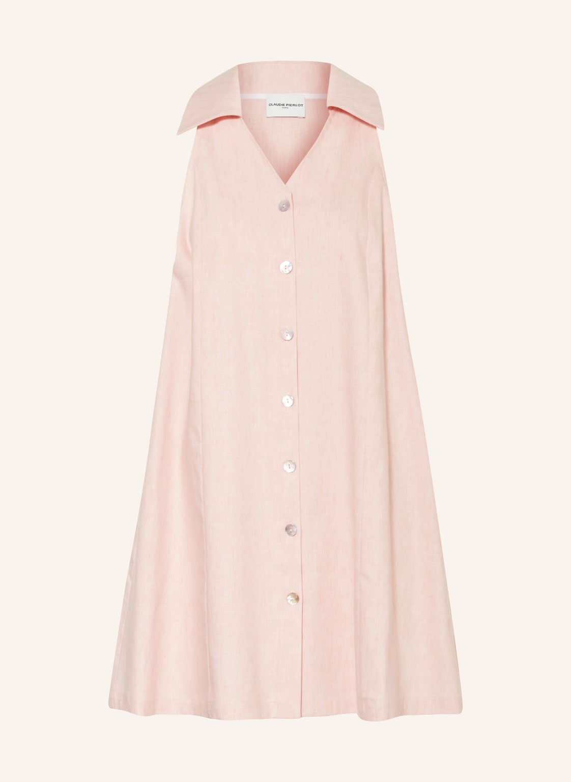 Claudie Pierlot Kleid Mit Leinen rosa von CLAUDIE PIERLOT