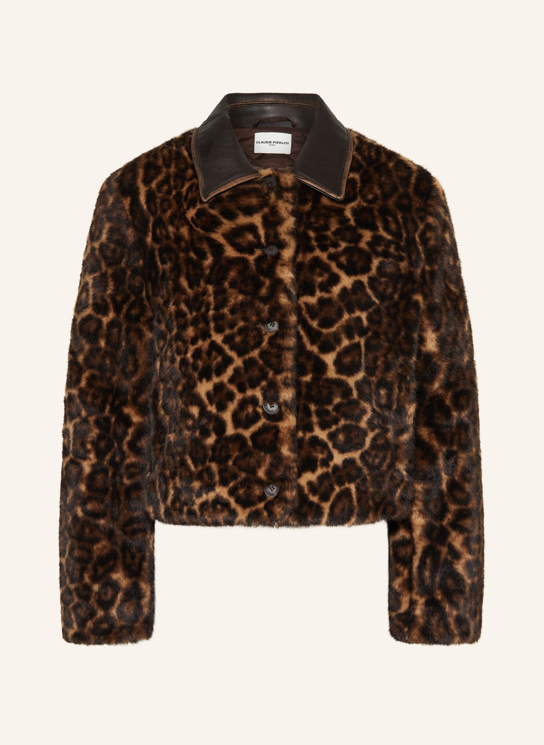 Claudie Pierlot Kunstfell-Jacke beige von CLAUDIE PIERLOT