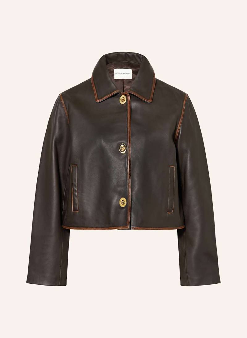 Claudie Pierlot Lederjacke braun von CLAUDIE PIERLOT
