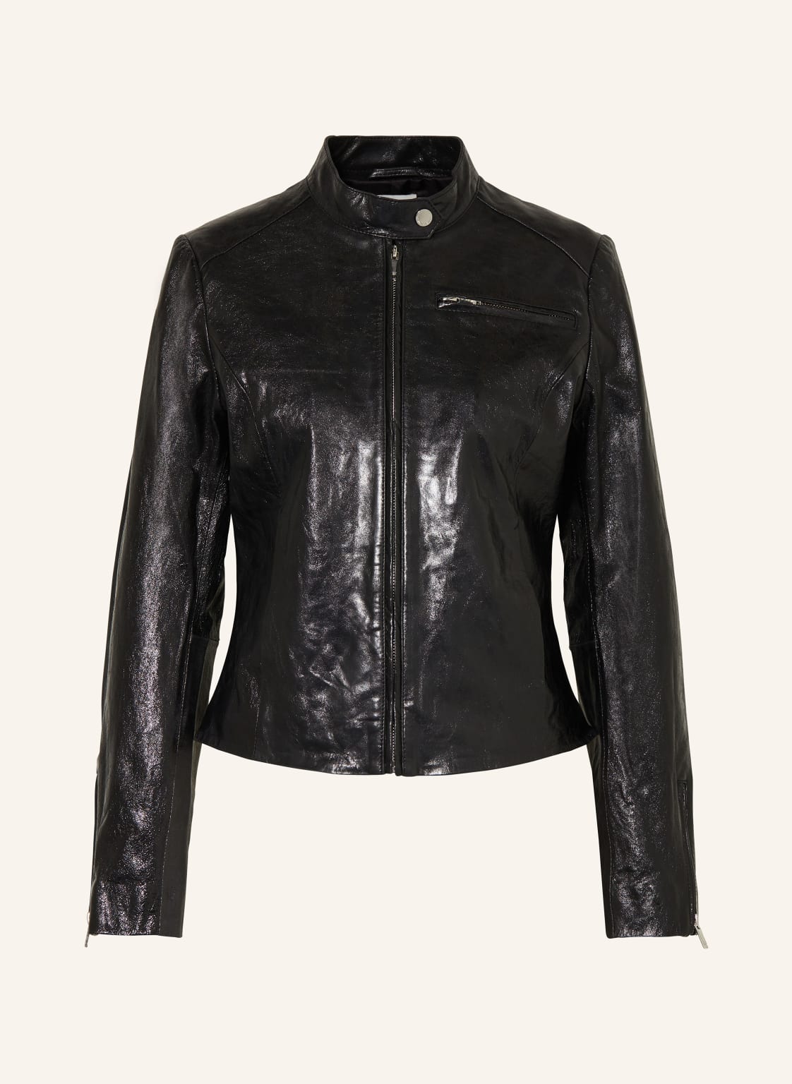 Claudie Pierlot Lederjacke schwarz von CLAUDIE PIERLOT