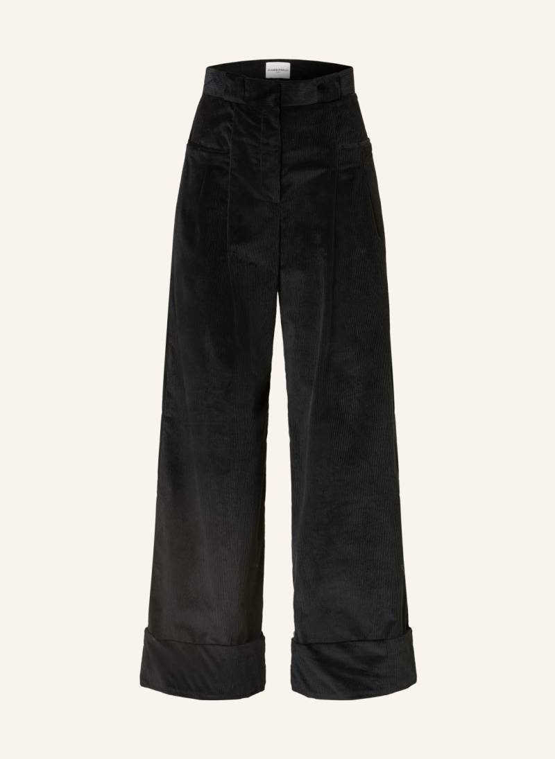 Claudie Pierlot Marlenehose Aus Cord schwarz von CLAUDIE PIERLOT