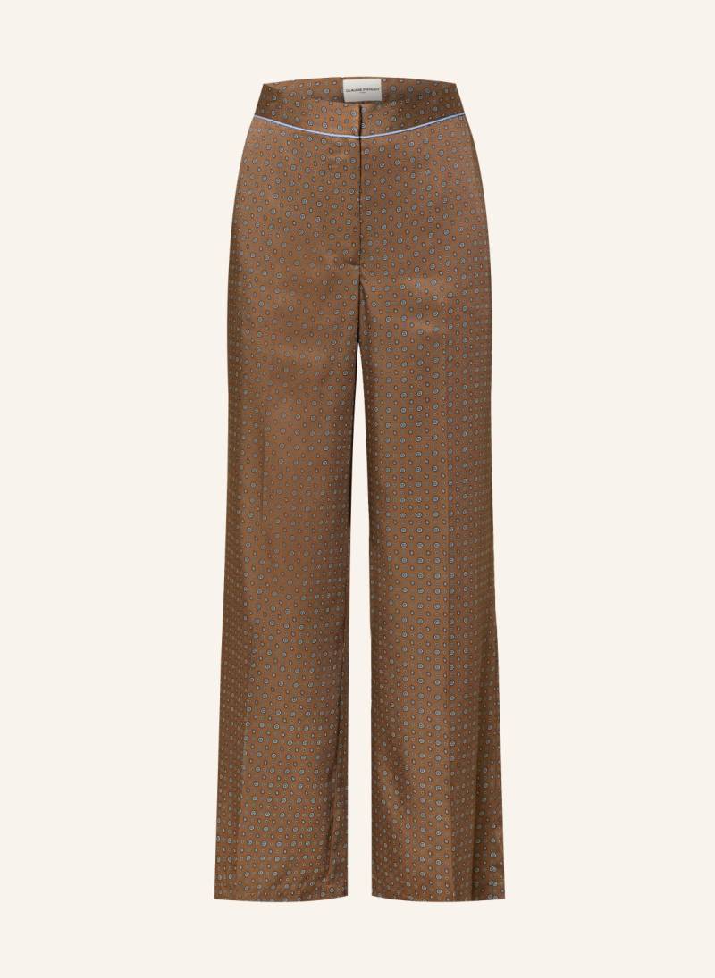 Claudie Pierlot Marlenehose Aus Satin braun von CLAUDIE PIERLOT