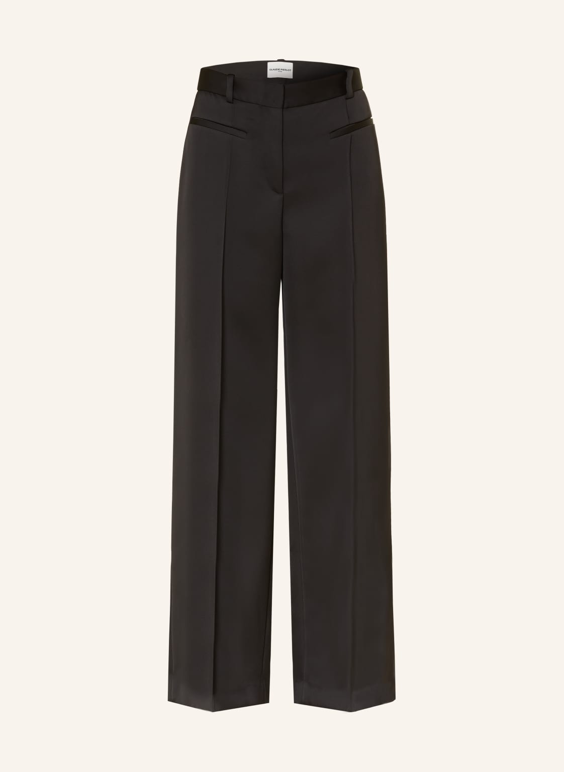 Claudie Pierlot Marlenehose Aus Satin schwarz von CLAUDIE PIERLOT