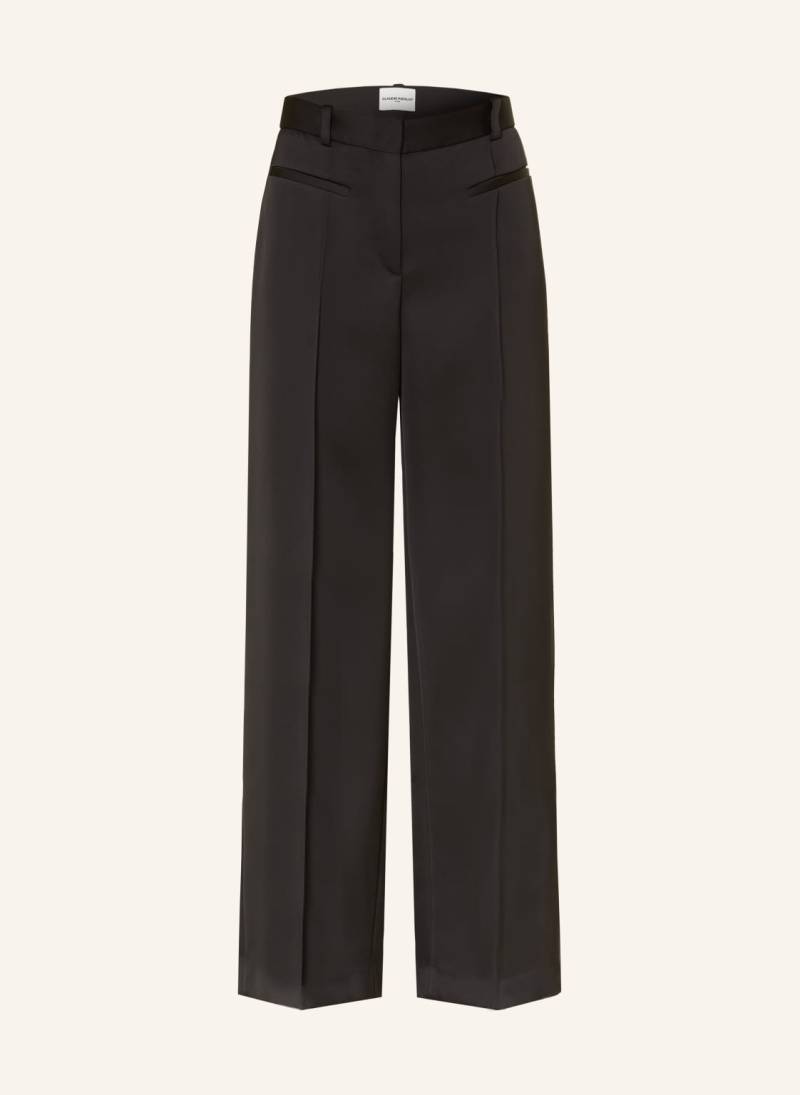 Claudie Pierlot Marlenehose Aus Satin schwarz von CLAUDIE PIERLOT