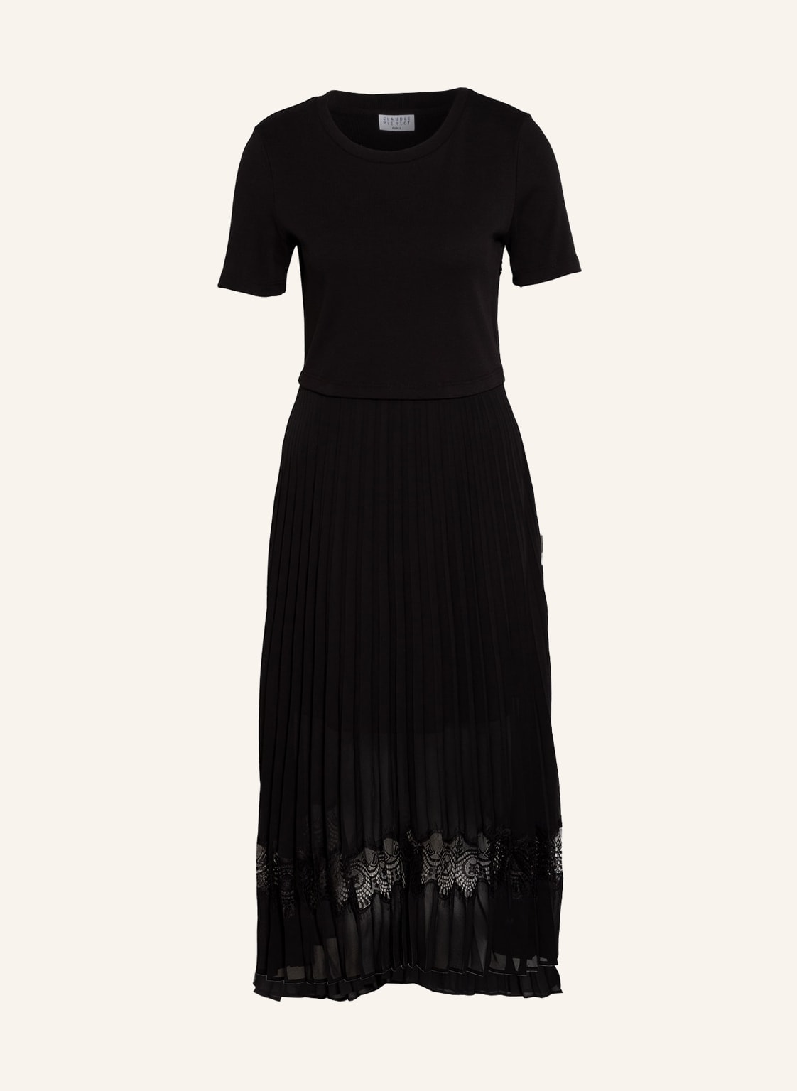 Claudie Pierlot Plisseekleid schwarz von CLAUDIE PIERLOT