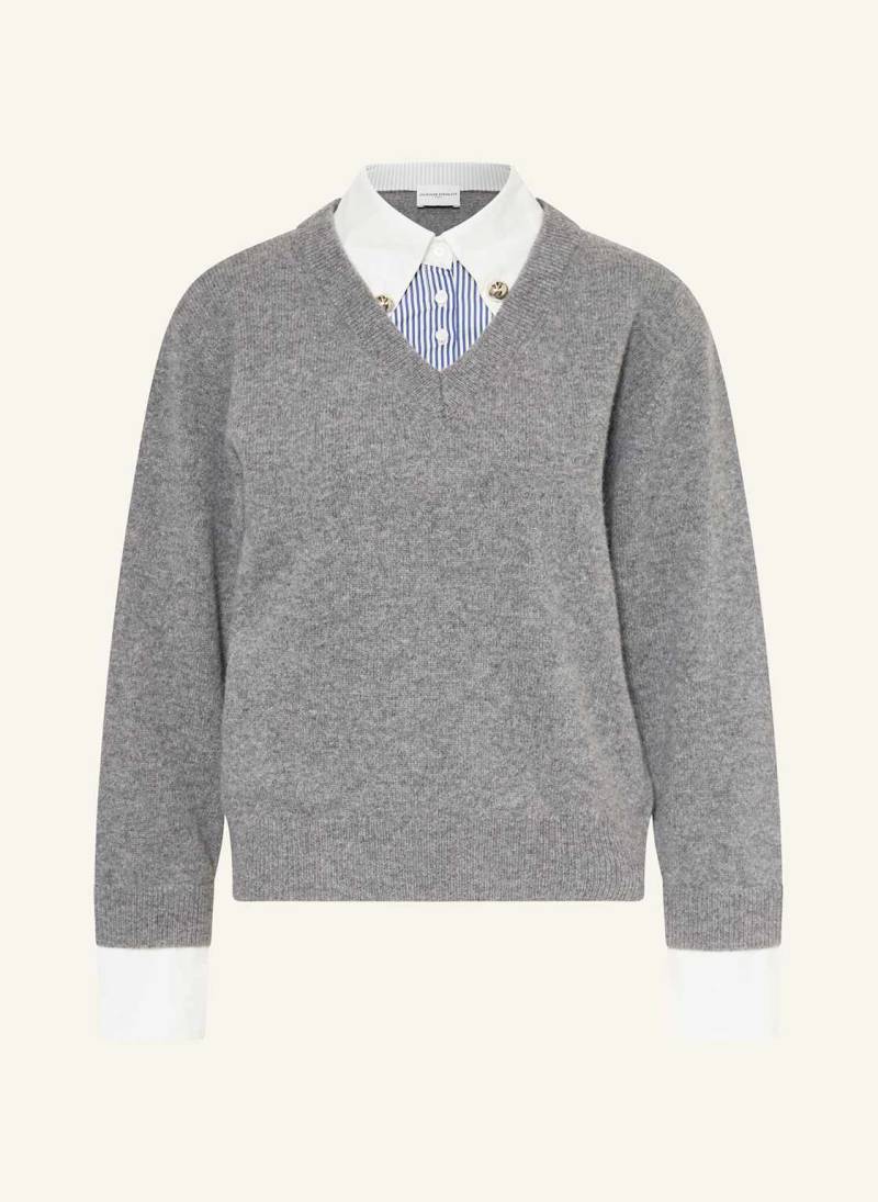 Claudie Pierlot Pullover Im Materialmix grau von CLAUDIE PIERLOT