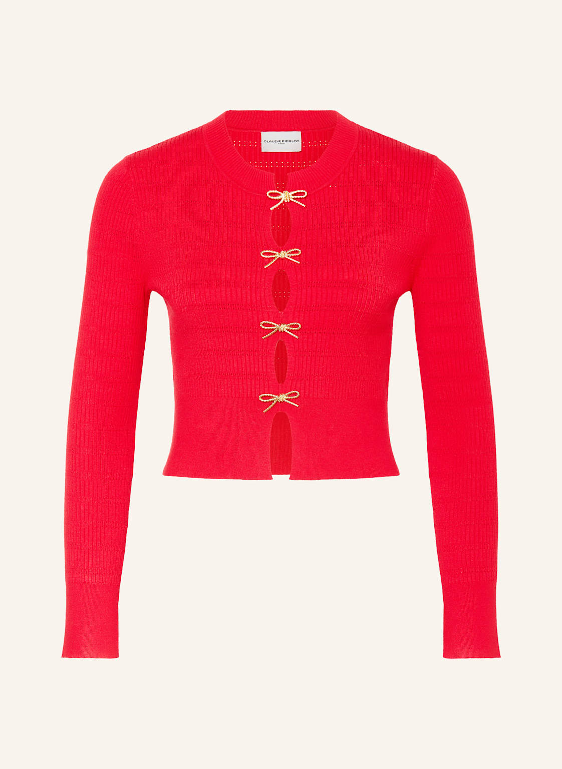 Claudie Pierlot Pullover Manivelle Mit Cut-Outs rot von CLAUDIE PIERLOT