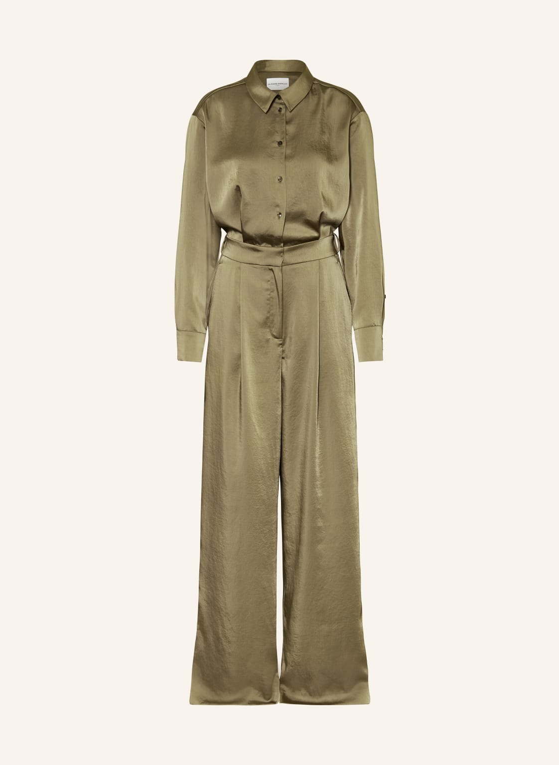 Claudie Pierlot Satin-Jumpsuit gruen von CLAUDIE PIERLOT