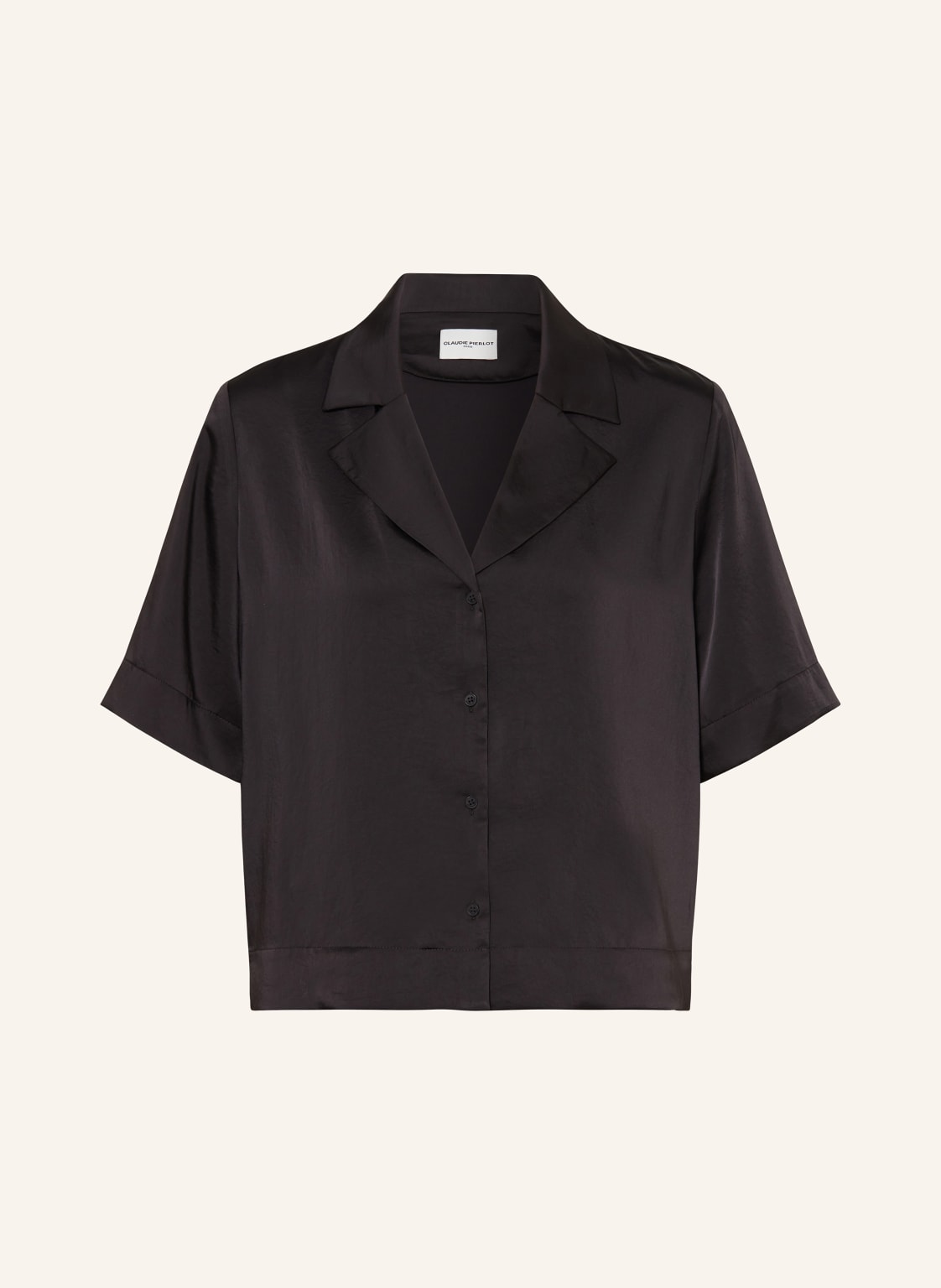 Claudie Pierlot Satinbluse schwarz von CLAUDIE PIERLOT