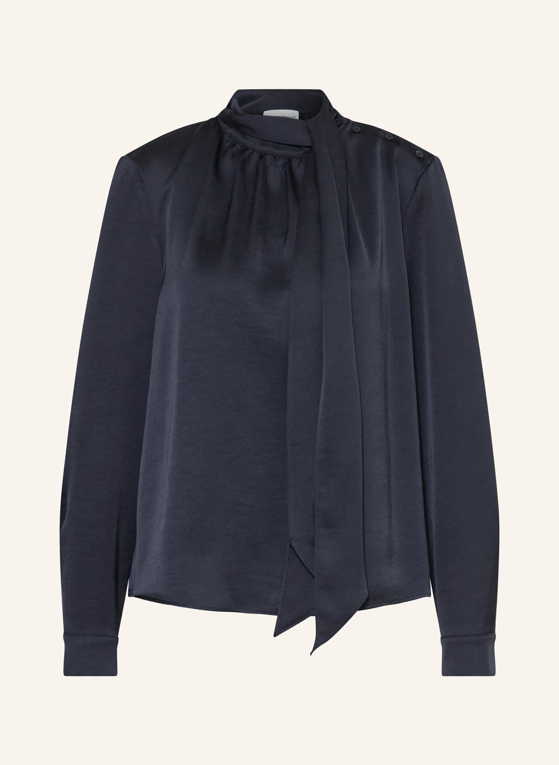 Claudie Pierlot Schluppenbluse Aus Satin blau von CLAUDIE PIERLOT