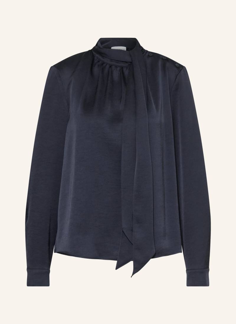 Claudie Pierlot Schluppenbluse Aus Satin blau von CLAUDIE PIERLOT