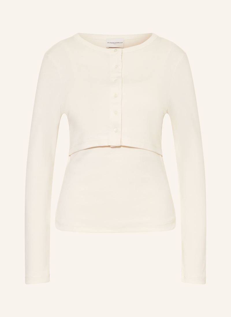 Claudie Pierlot Set: Top Und Cropped-Jerseyjacke weiss von CLAUDIE PIERLOT
