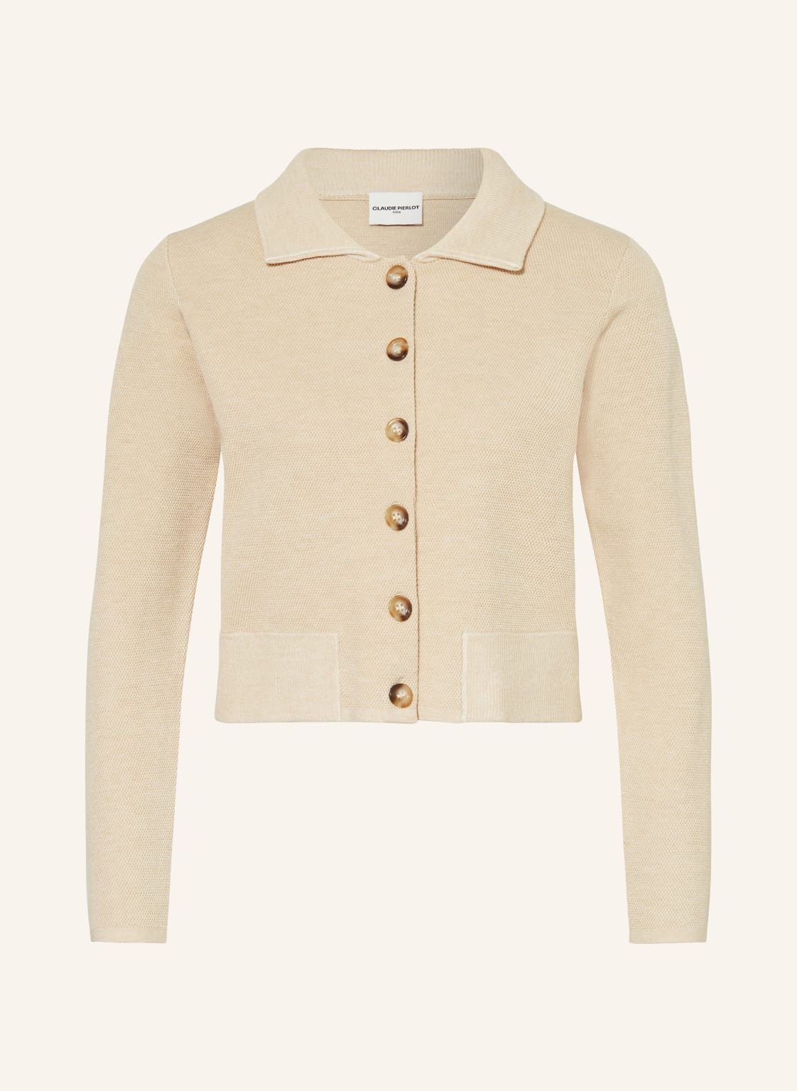 Claudie Pierlot Strickjacke beige von CLAUDIE PIERLOT