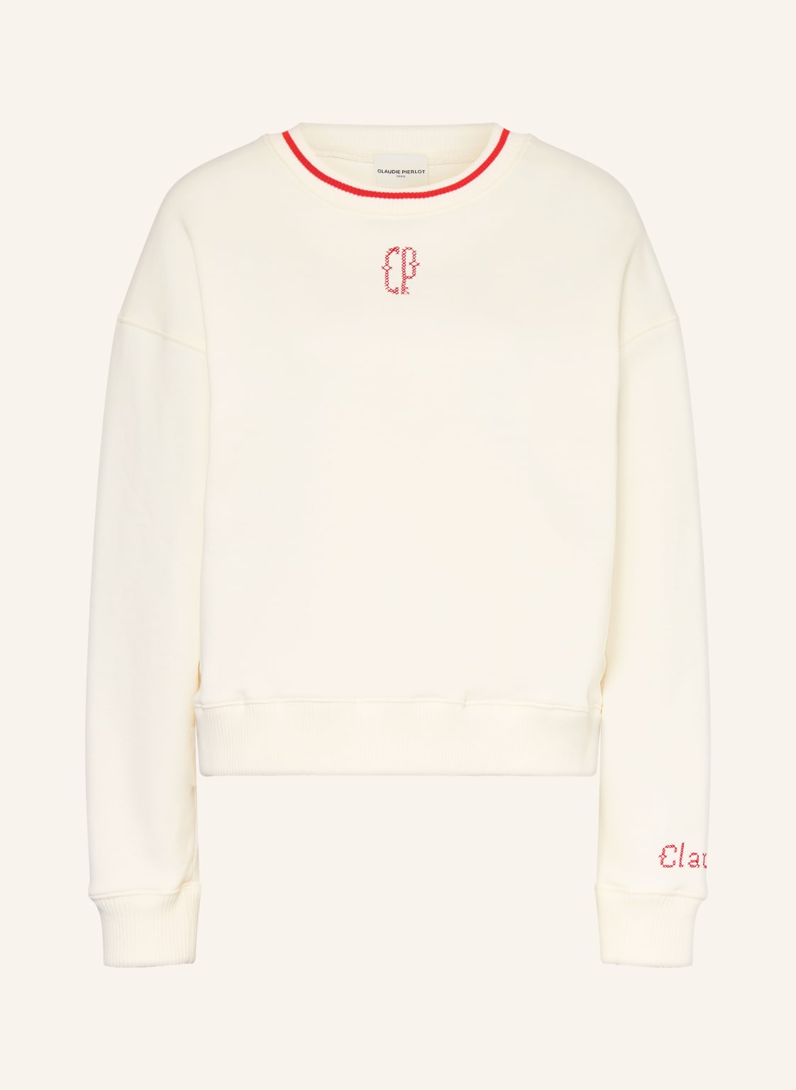 Claudie Pierlot Sweatshirt weiss von CLAUDIE PIERLOT