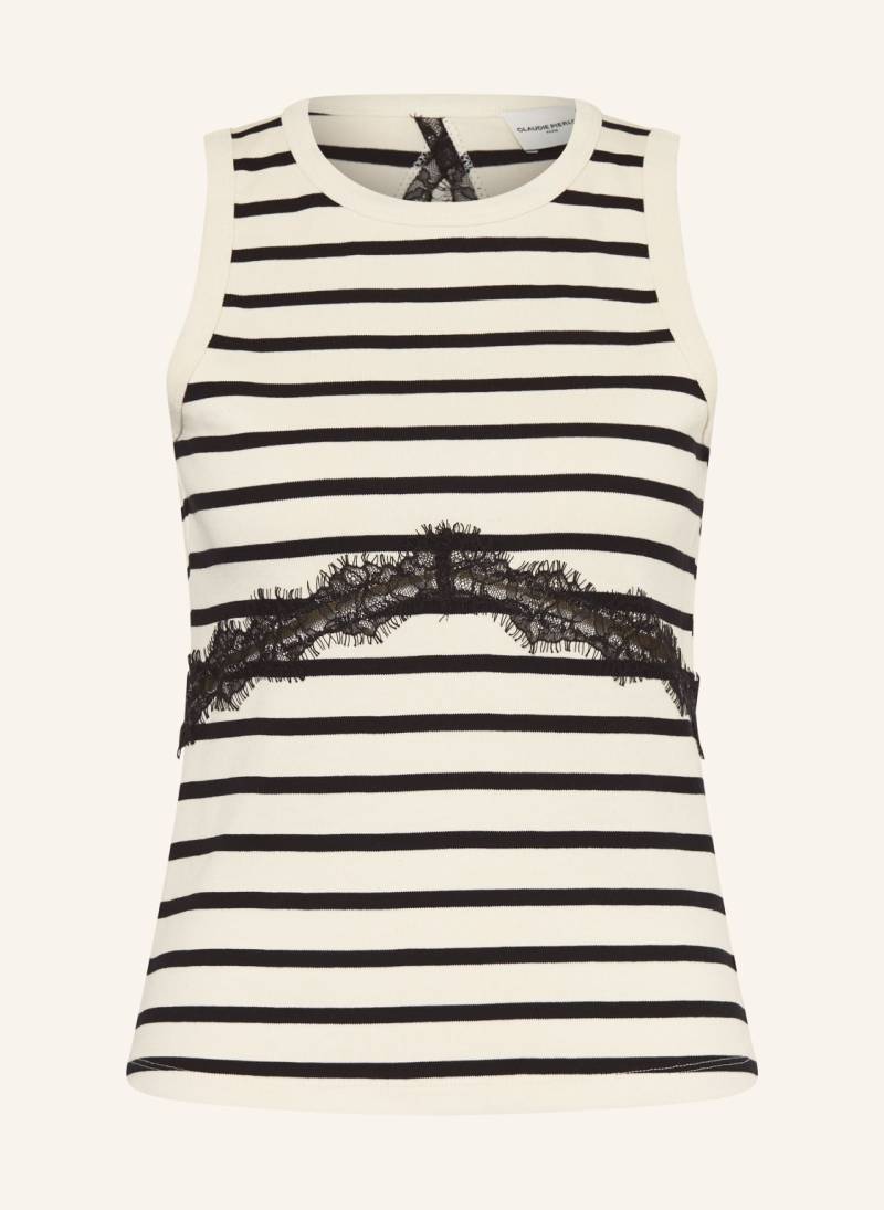Claudie Pierlot Top Mit Cut-Out Und Spitze schwarz von CLAUDIE PIERLOT