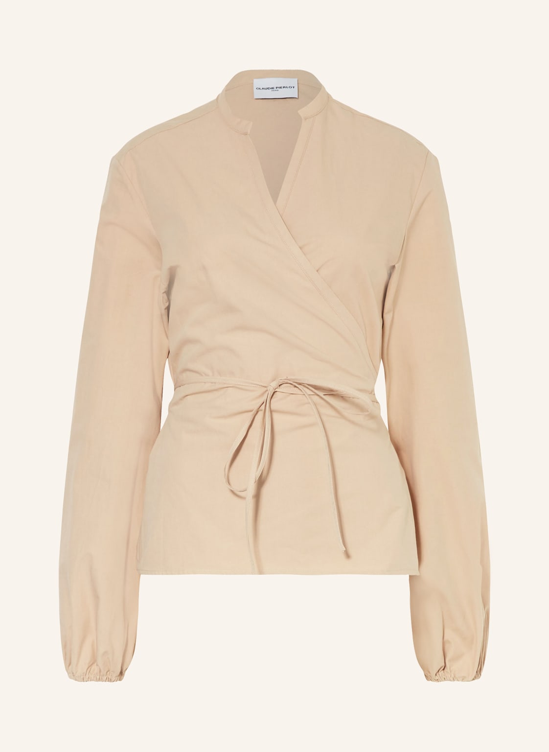 Claudie Pierlot Wickelbluse beige von CLAUDIE PIERLOT