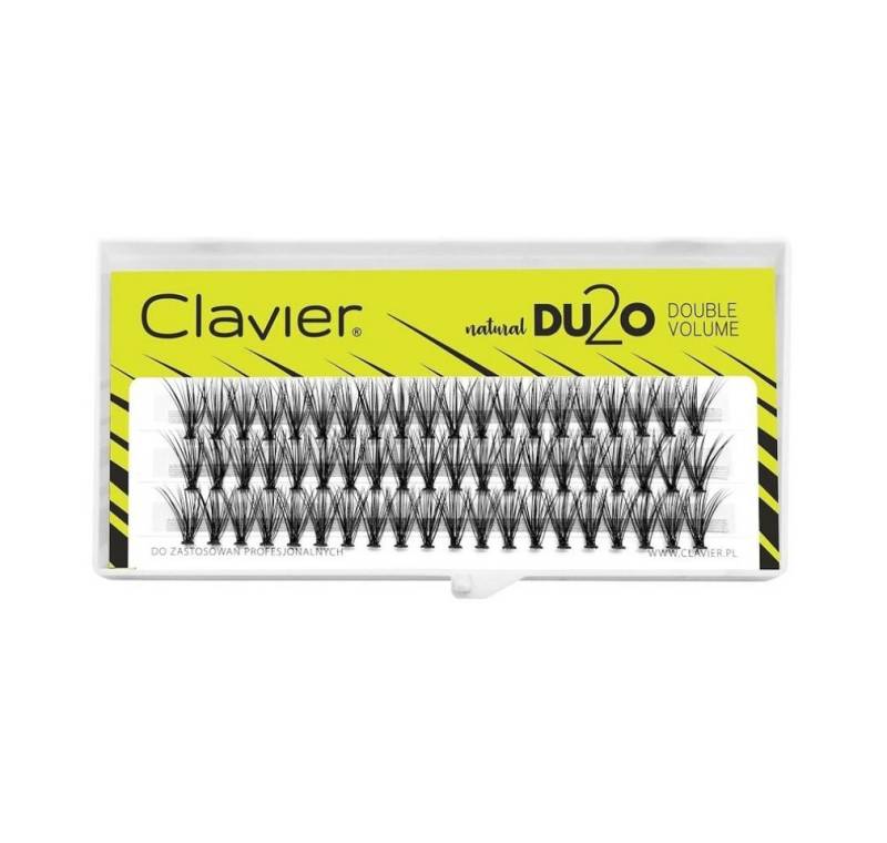 CLAVIER Einzelwimpern DU2O Double Volume Wimpernbüschel 14mm von CLAVIER